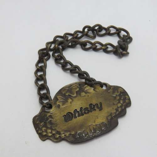 Bar Accessories Vintage whisky liquor bottle neck tag was listed for